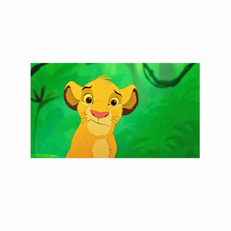 Παιδικός πίνακας σε καμβά με Simba